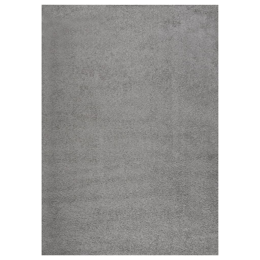vidaXL Vloerkleed shaggy hoogpolig 80x150 cm zwart