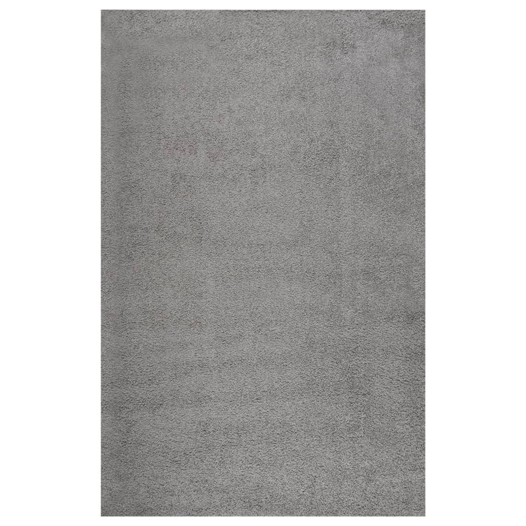 vidaXL Vloerkleed shaggy hoogpolig 80x150 cm zwart