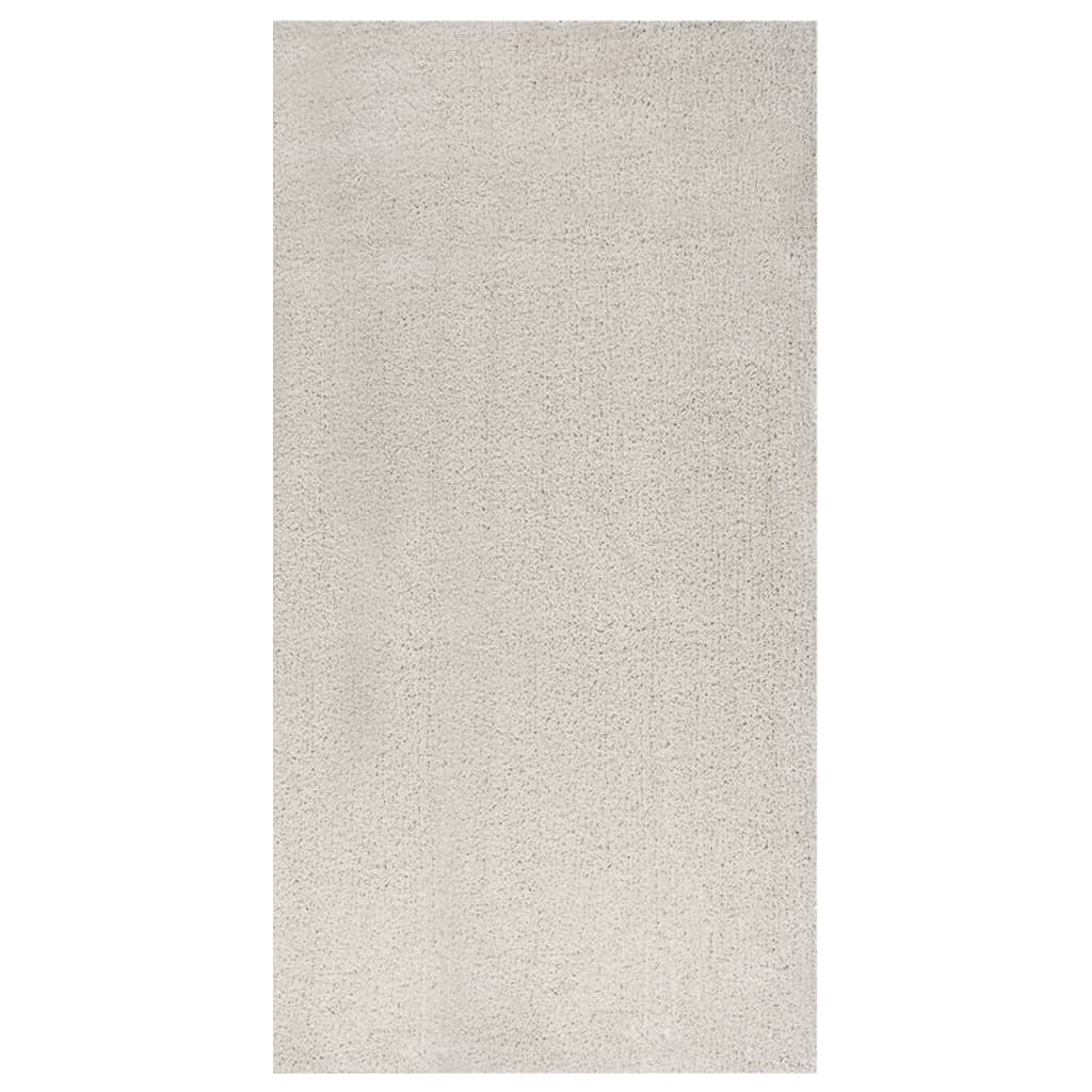 vidaXL Vloerkleed shaggy hoogpolig 80x150 cm zwart
