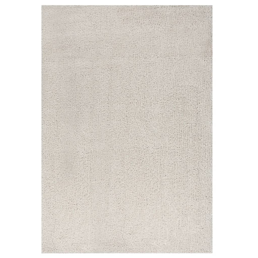 vidaXL Vloerkleed shaggy hoogpolig 80x150 cm zwart