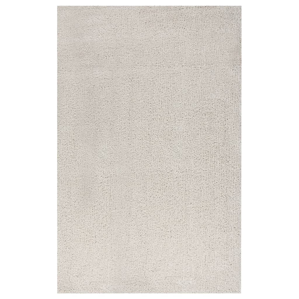 vidaXL Vloerkleed shaggy hoogpolig 80x150 cm zwart