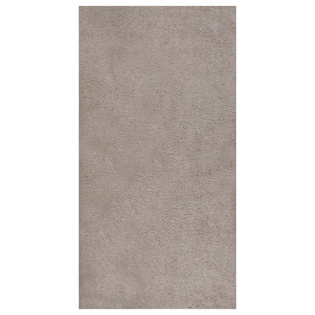 vidaXL Vloerkleed shaggy hoogpolig 80x150 cm zwart