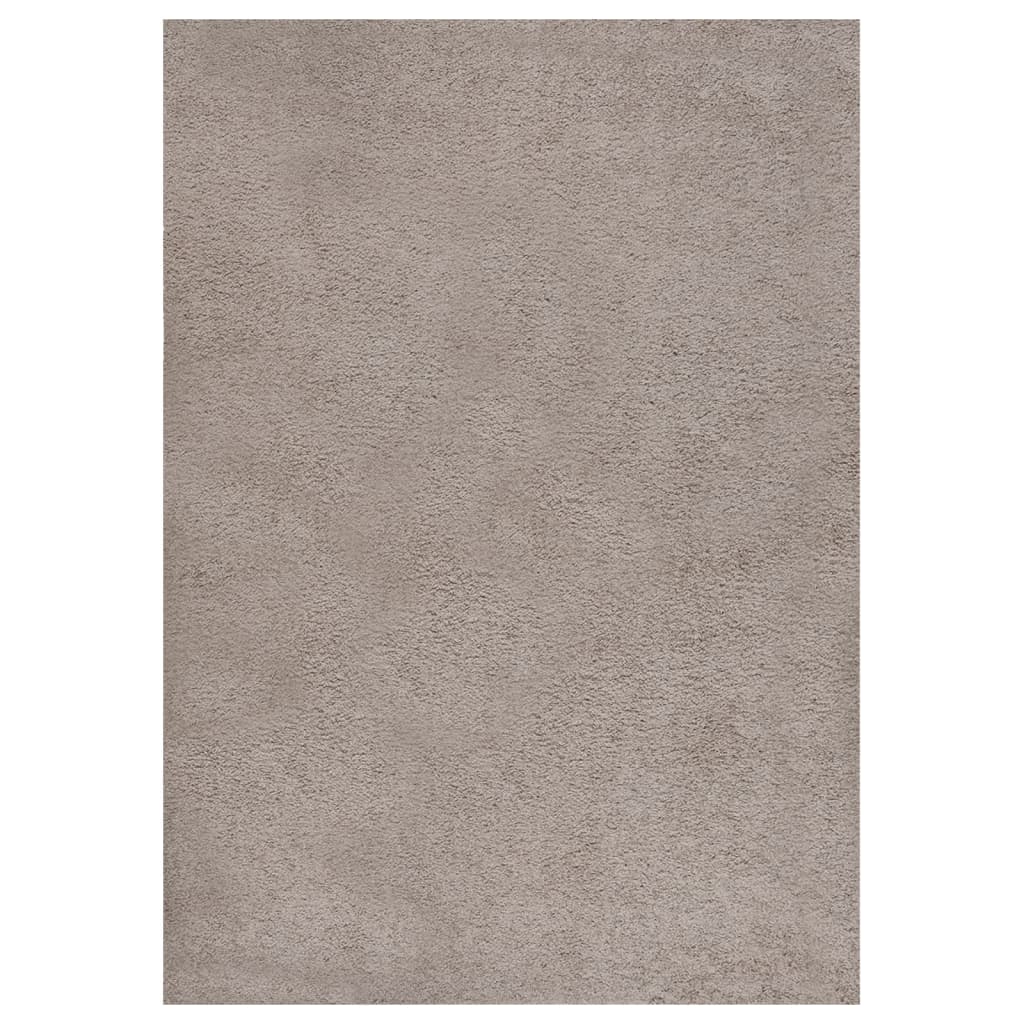 vidaXL Vloerkleed shaggy hoogpolig 80x150 cm zwart
