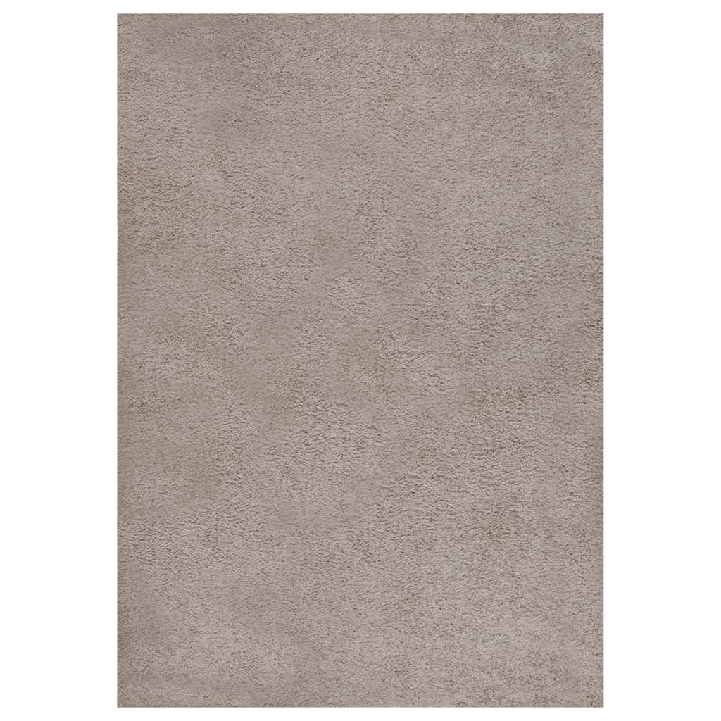 vidaXL Vloerkleed shaggy hoogpolig 80x150 cm zwart