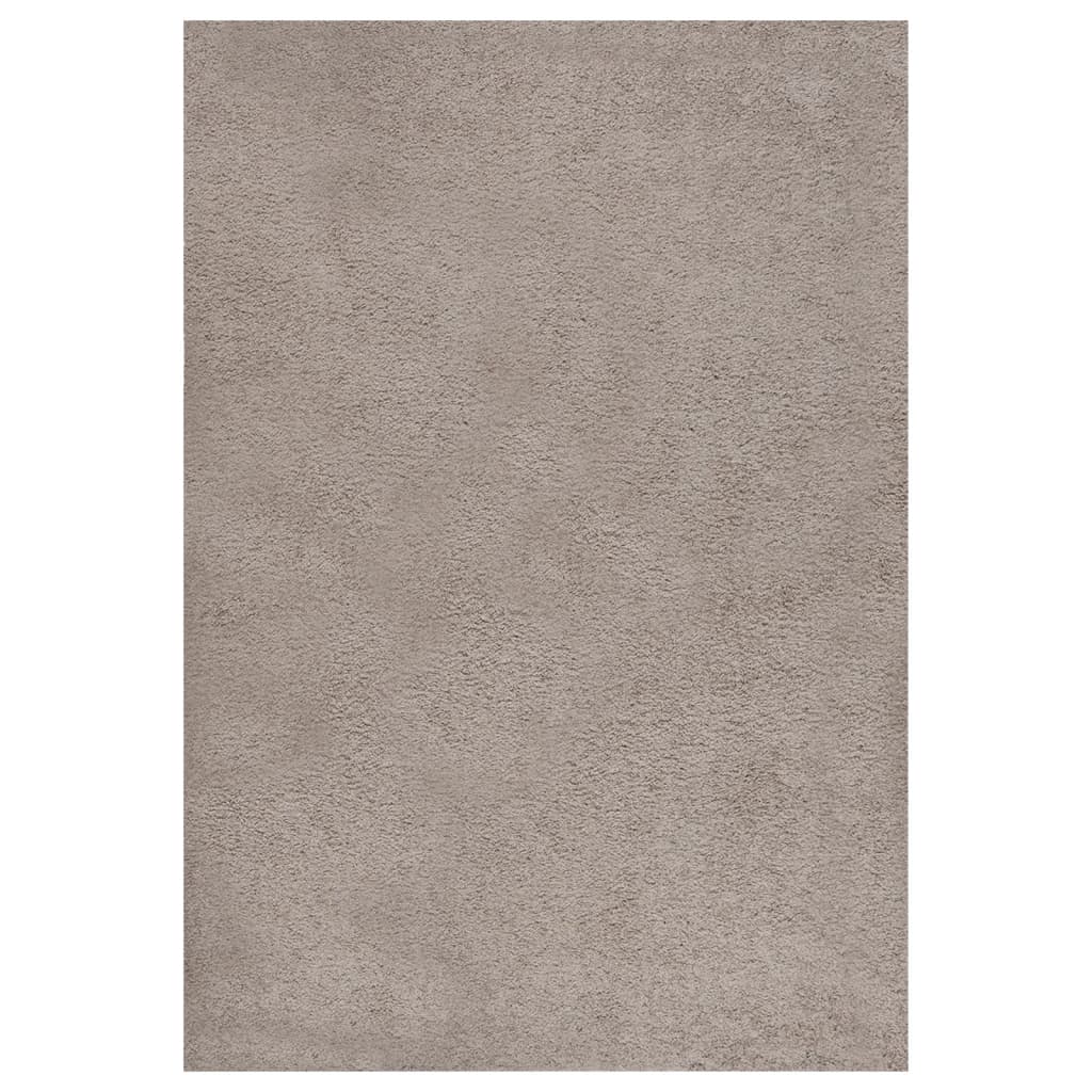 vidaXL Vloerkleed shaggy hoogpolig 80x150 cm zwart