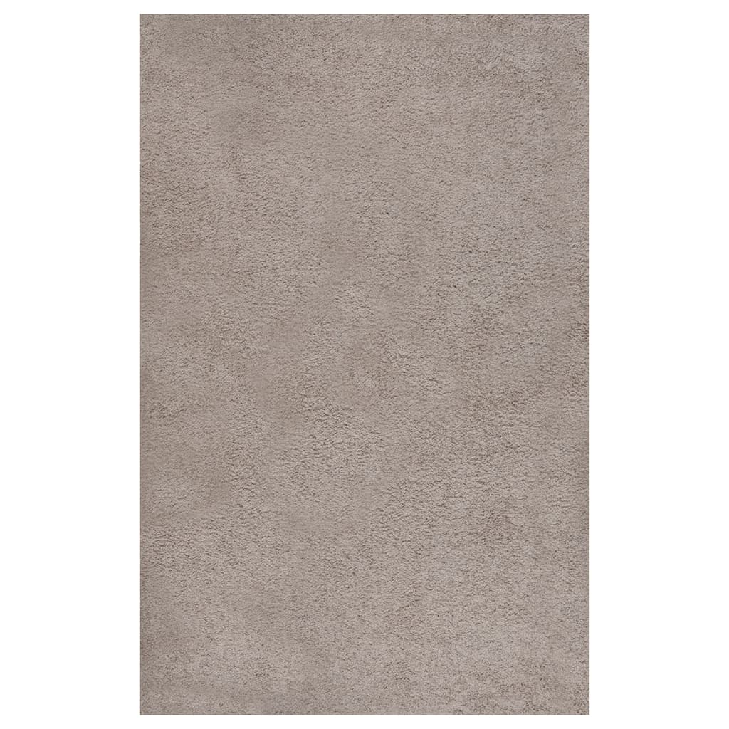 vidaXL Vloerkleed shaggy hoogpolig 80x150 cm zwart