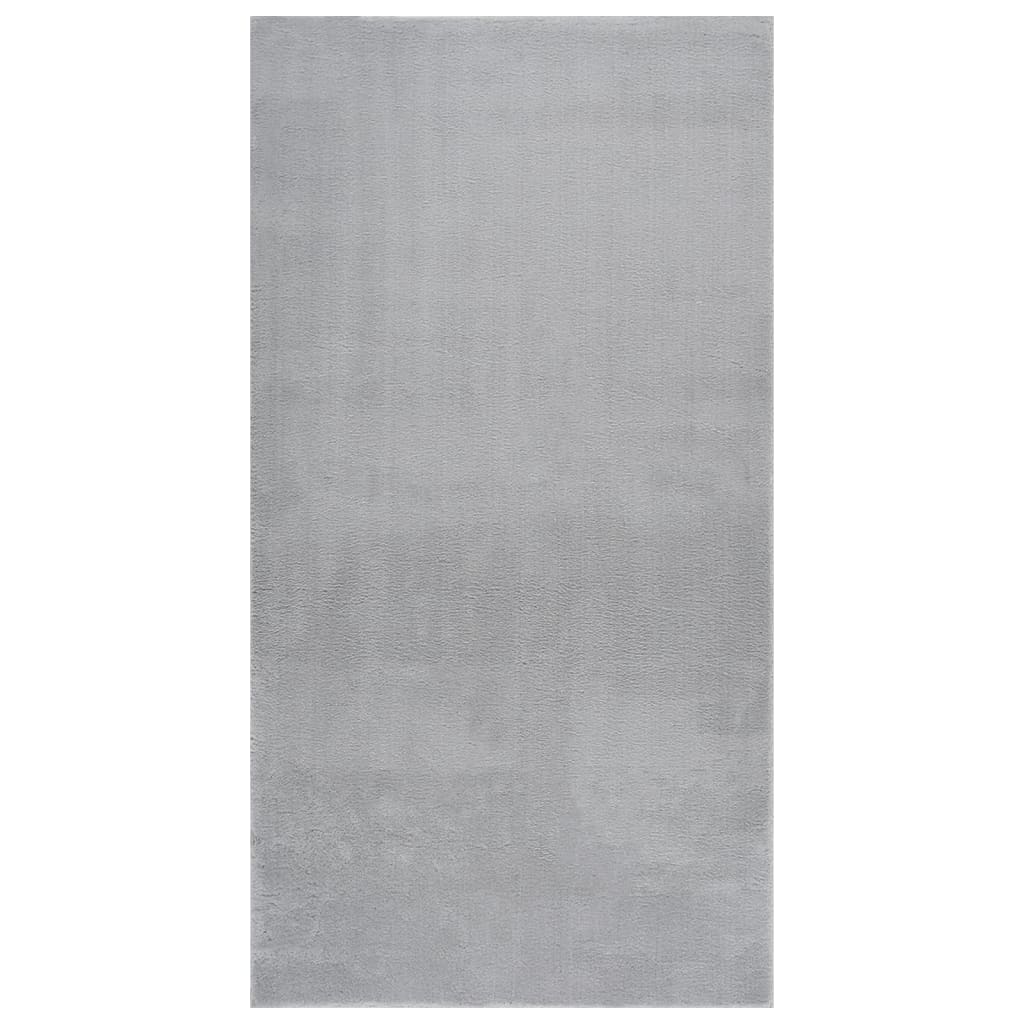 vidaXL Vloerkleed wasbaar korte pool anti-slip 160x230 cm zwart