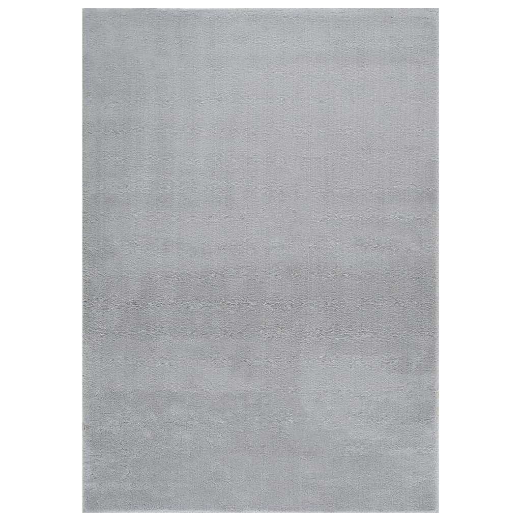 vidaXL Vloerkleed wasbaar korte pool anti-slip 160x230 cm zwart