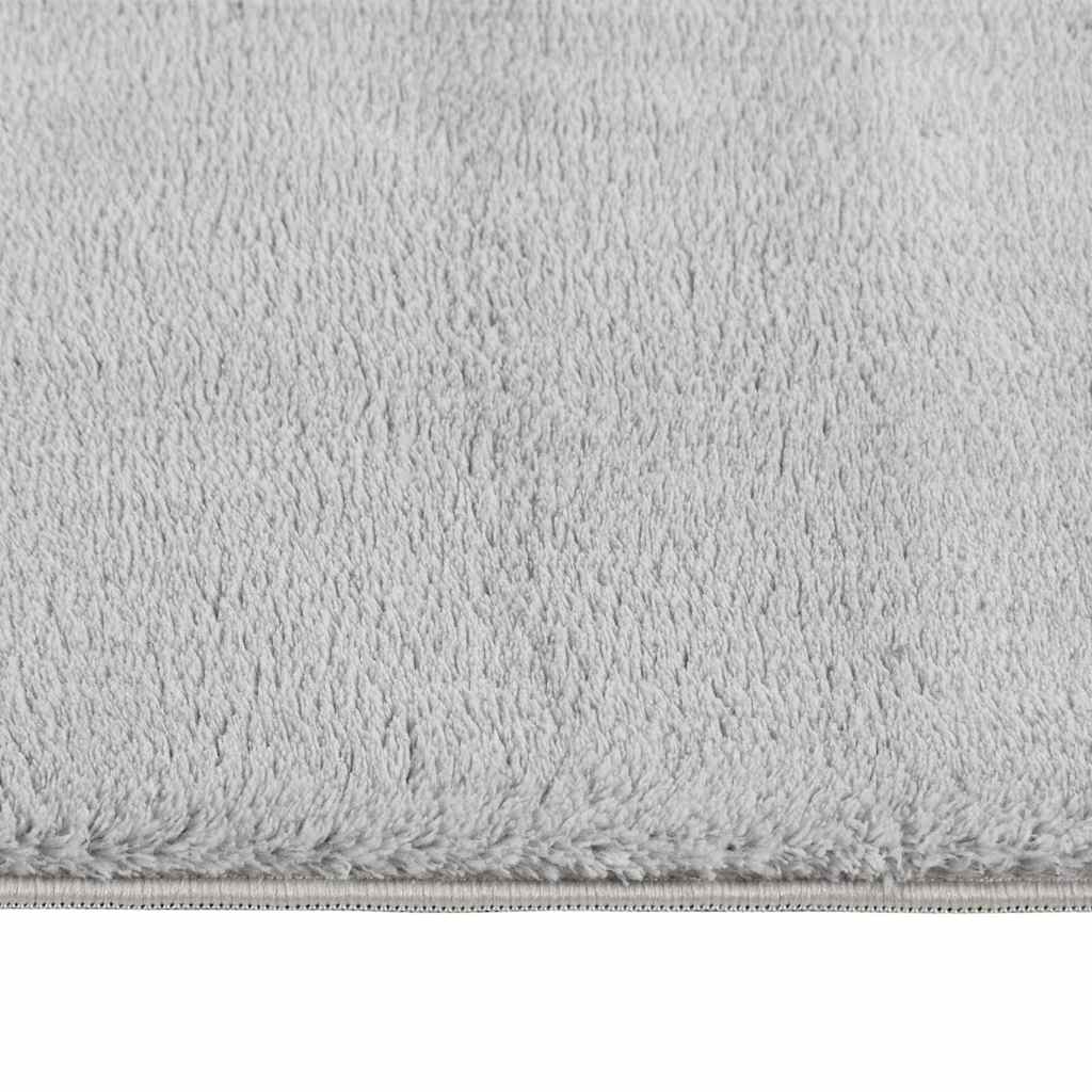 vidaXL Vloerkleed wasbaar korte pool anti-slip 160x230 cm zwart