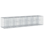 vidaXL Gabion Verhoogd Bed 2 pcs Zilver 260 x 60 x 55 cm