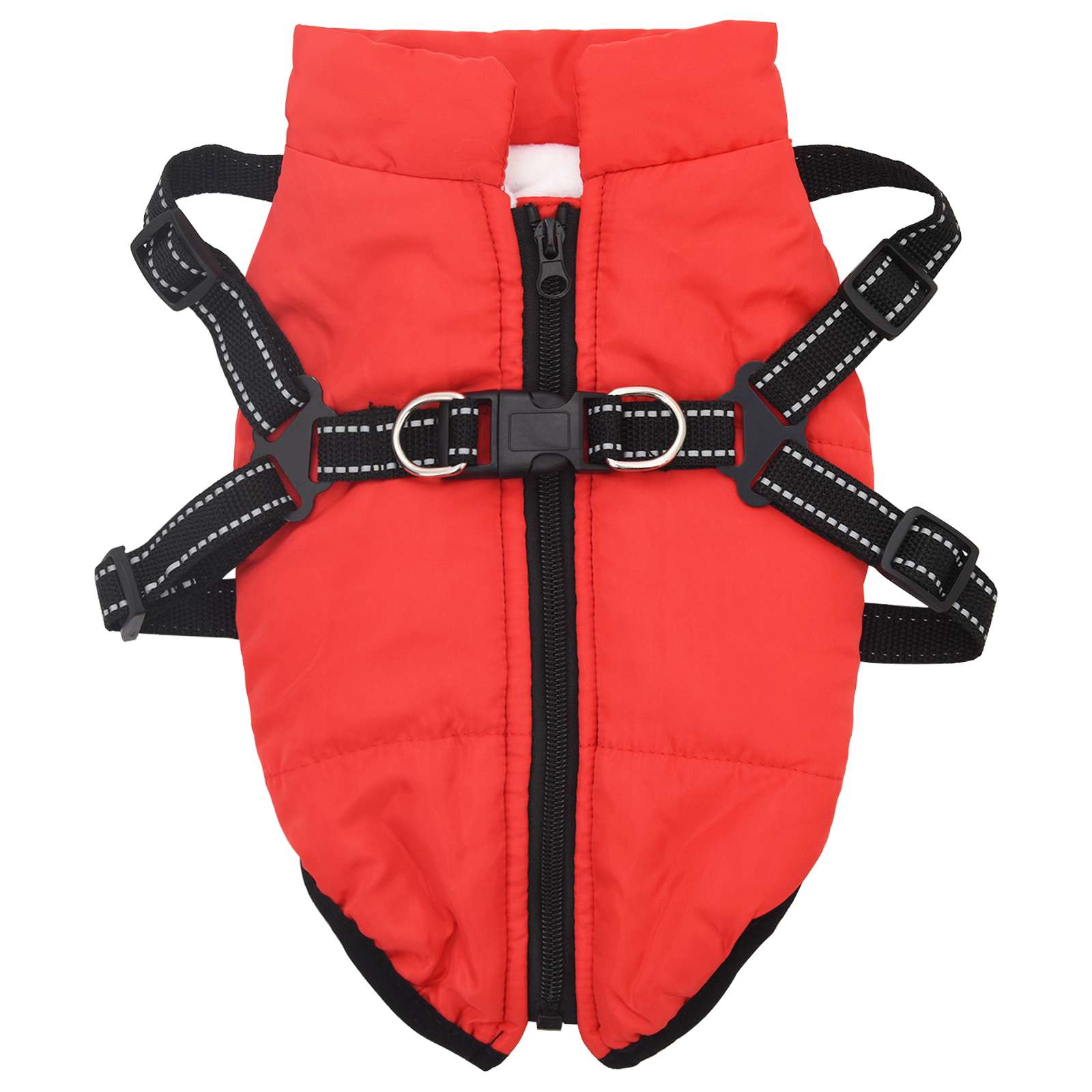 vidaXL Hondenjas Rood L24 Fleece en polyester