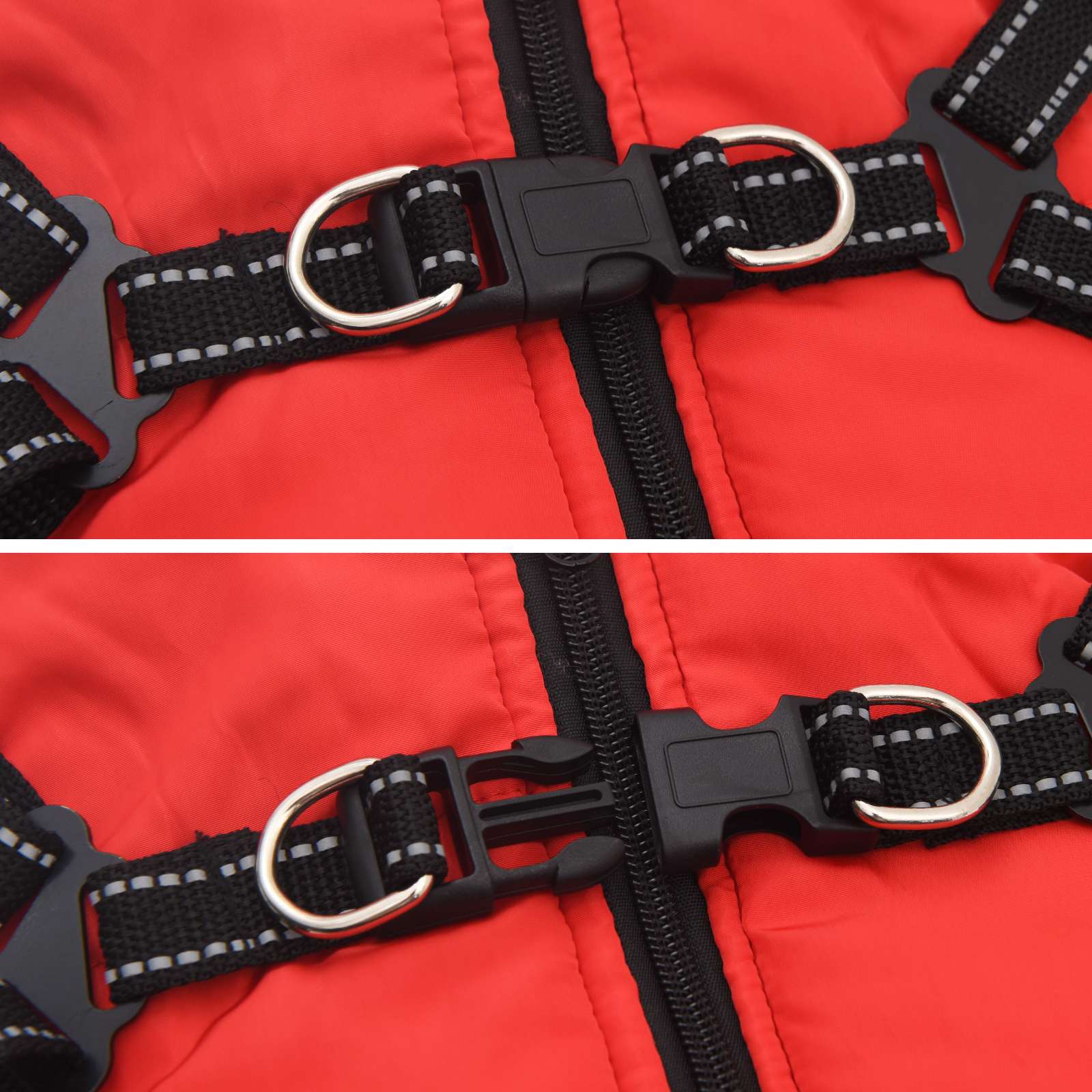 vidaXL Hondenjas Rood L24 Fleece en polyester