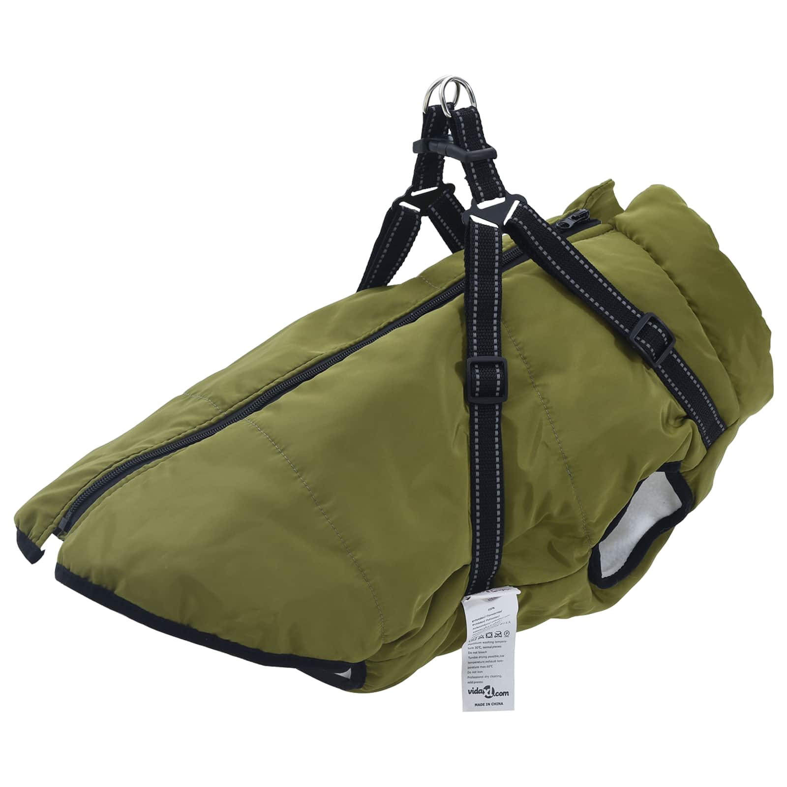 vidaXL Hondenjas Rood L24 Fleece en polyester