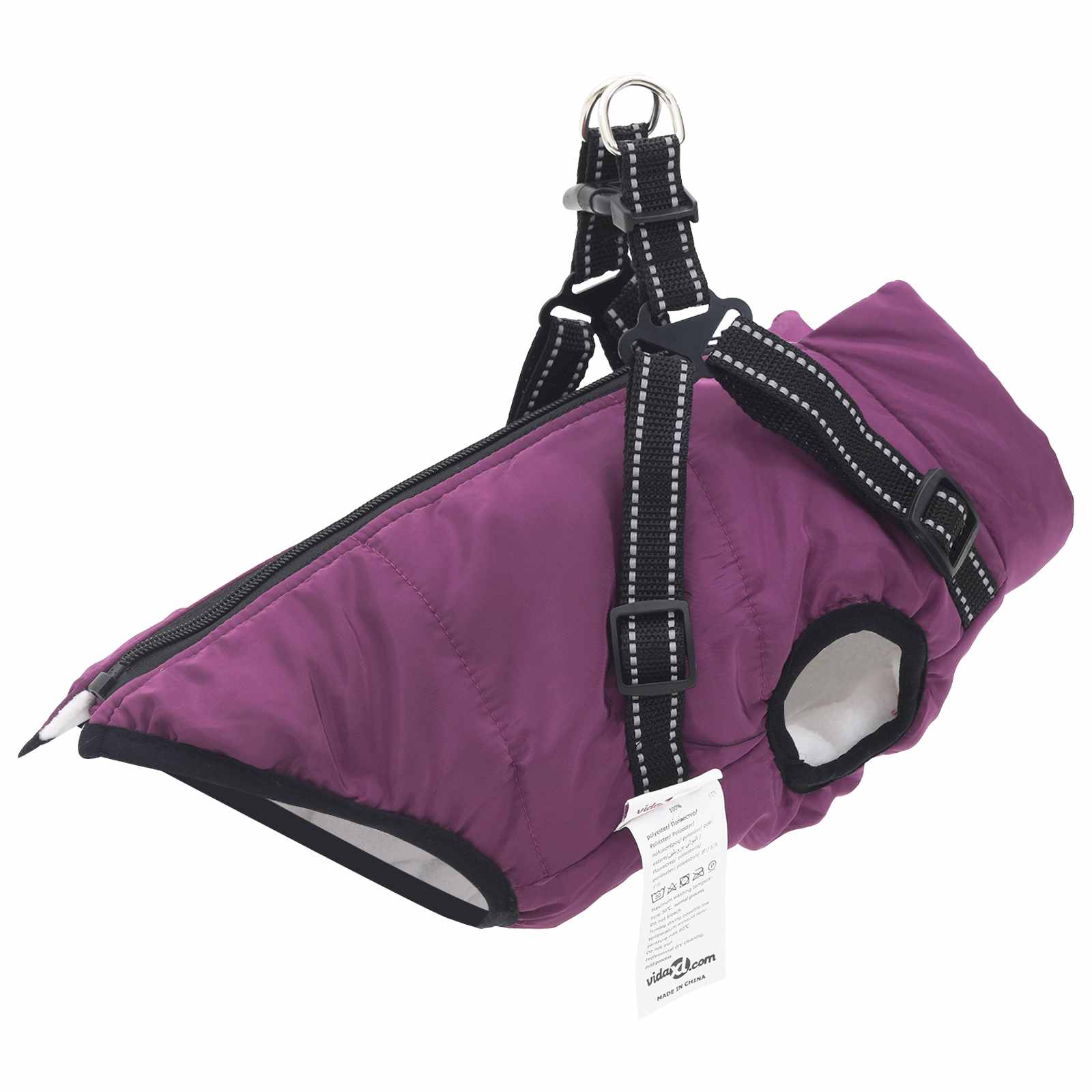 vidaXL Hondenjas Rood L24 Fleece en polyester
