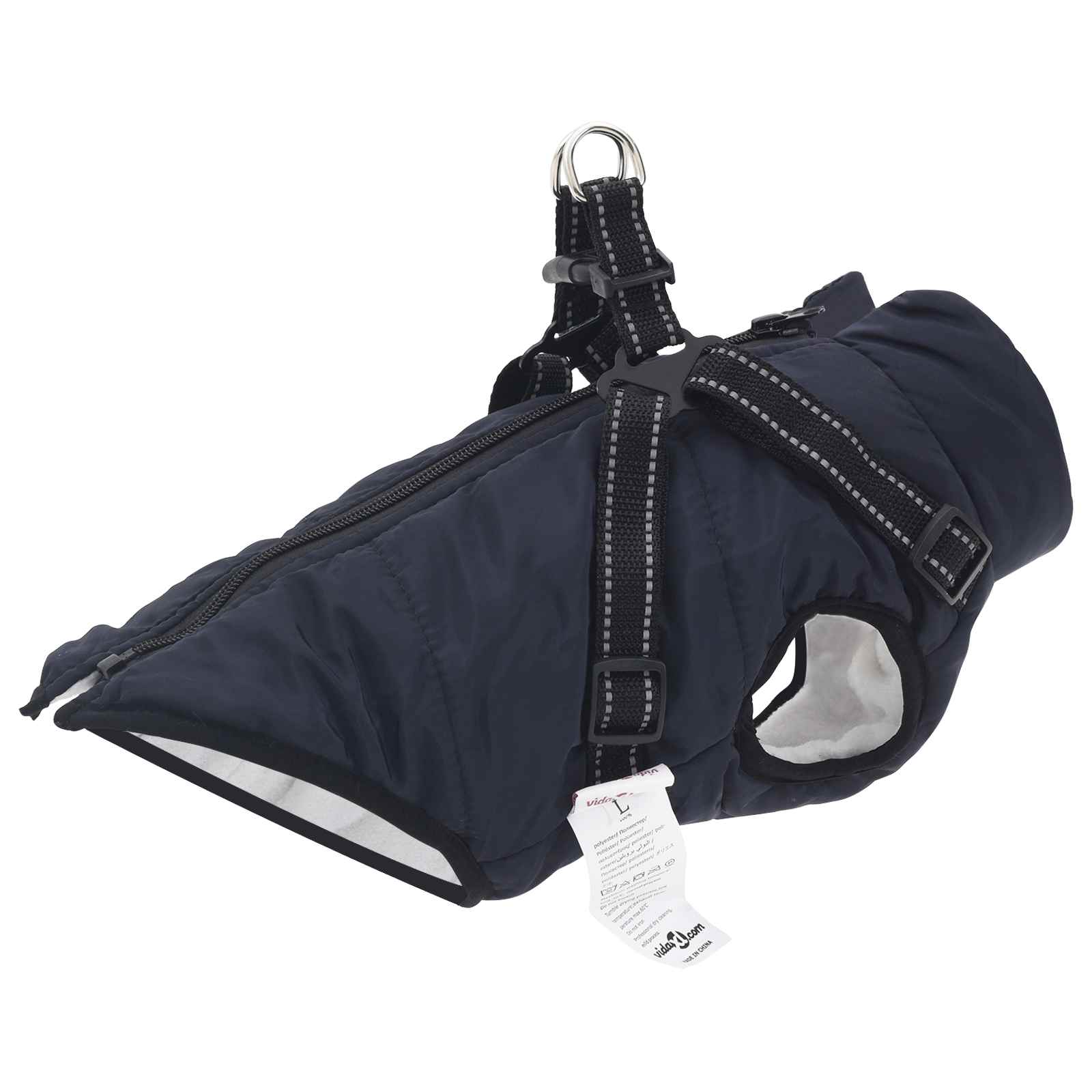 vidaXL Hondenjas Rood L24 Fleece en polyester