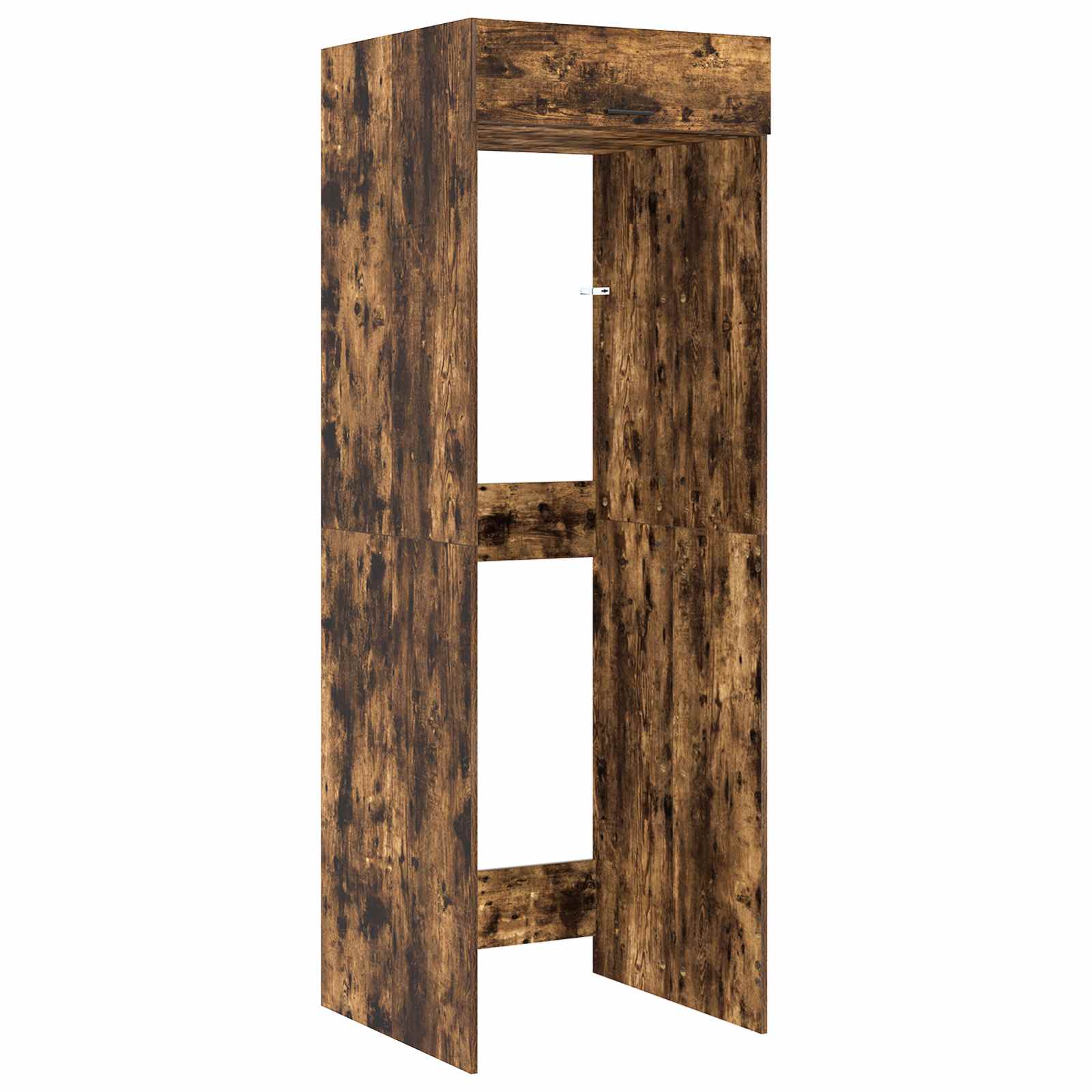 vidaXL Wasmachinekast met opslag Wit 67,5 x 68 x 200 cm Bewerkt hout