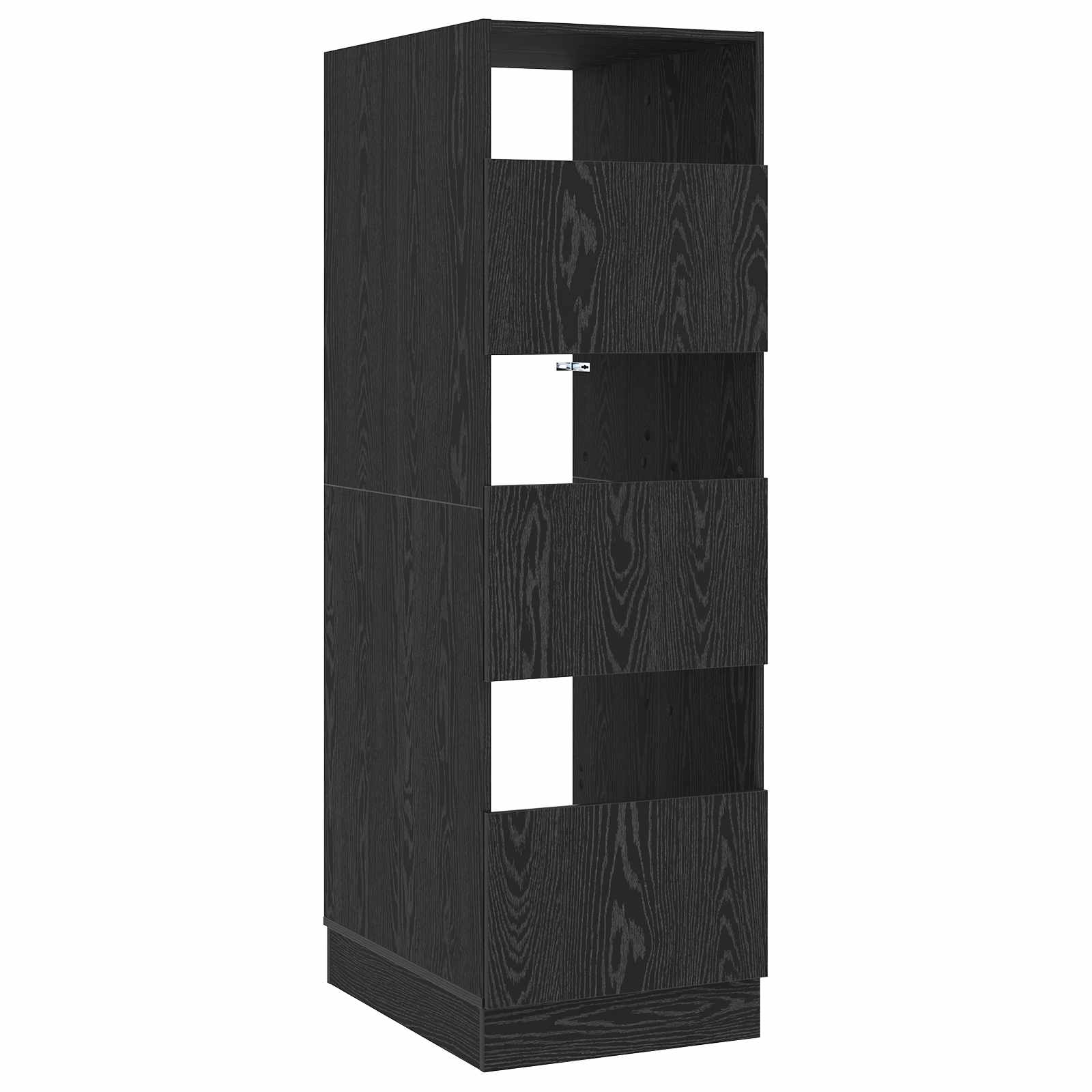 vidaXL Wasmeubel met opslag met de deur Wit Bewerkt hout