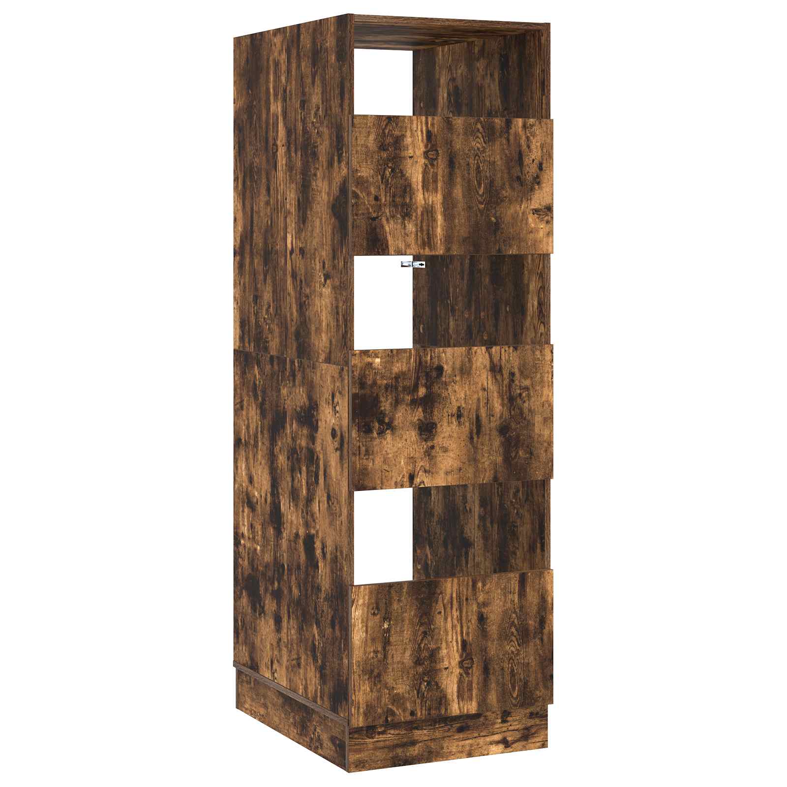 vidaXL Wasmeubel met opslag met de deur Wit Bewerkt hout