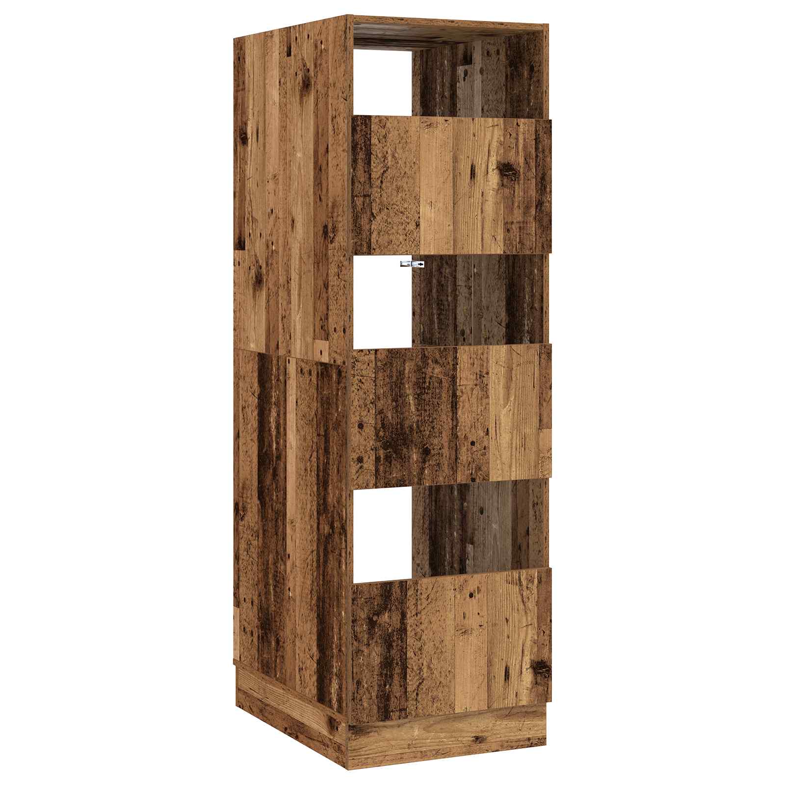 vidaXL Wasmeubel met opslag met de deur Wit Bewerkt hout