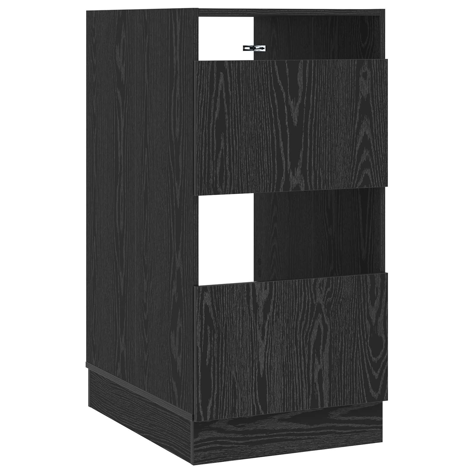 vidaXL Wasmeubel met opslag met de deur Wit Bewerkt hout