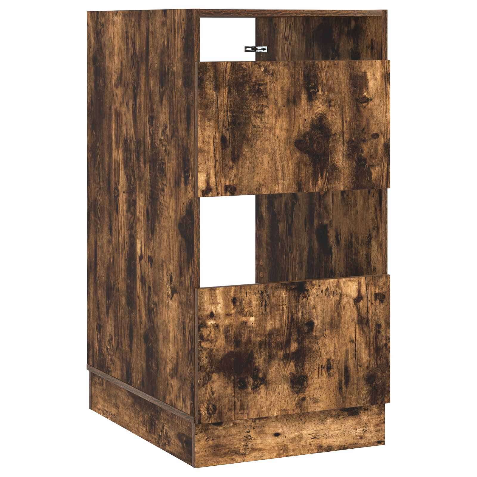 vidaXL Wasmeubel met opslag met de deur Wit Bewerkt hout