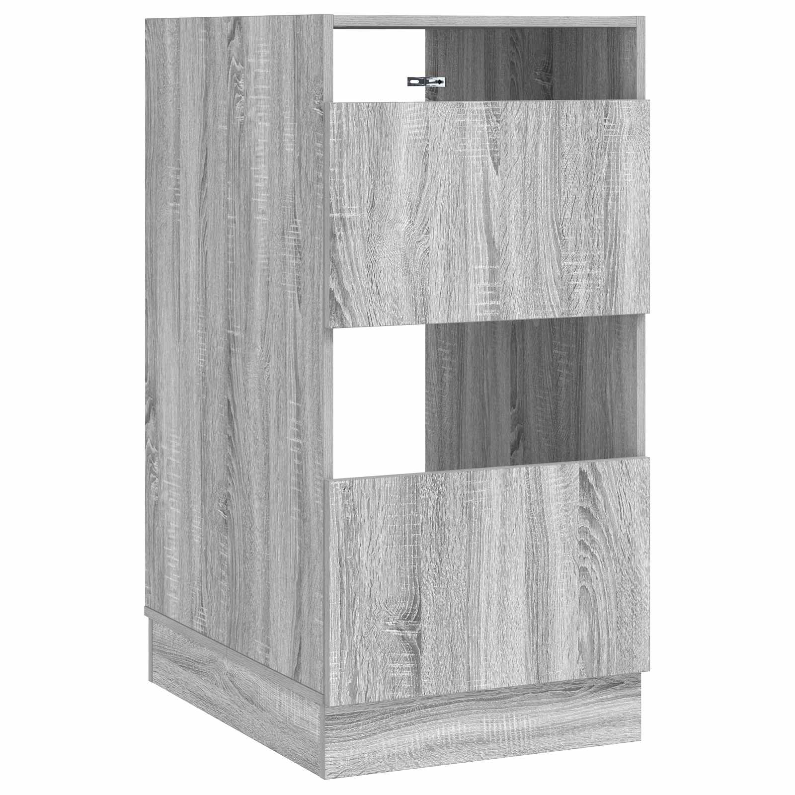vidaXL Wasmeubel met opslag met de deur Wit Bewerkt hout