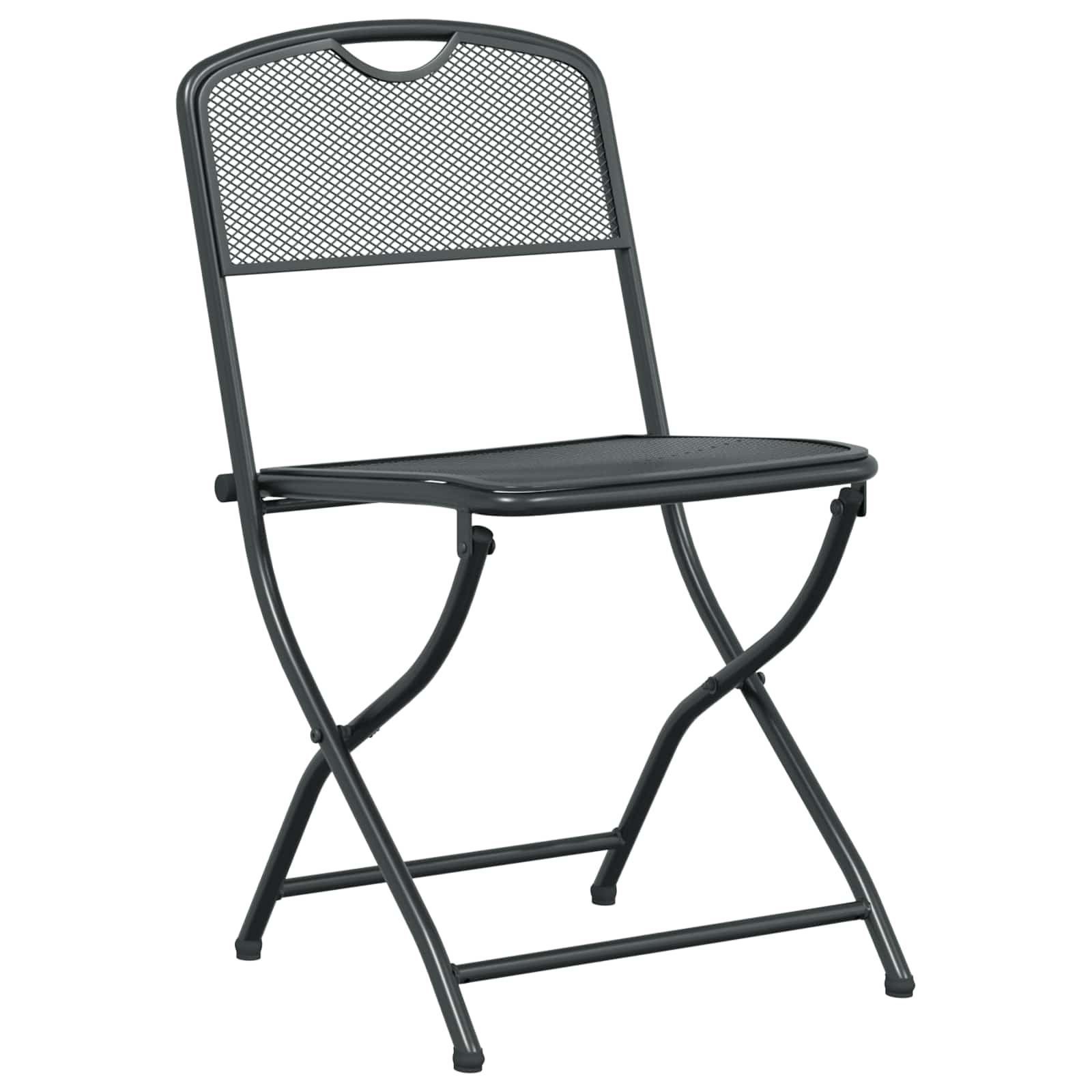 vidaXL Buitenmeubelset 5 pcs Antracietkleurig Ijzer en Staal