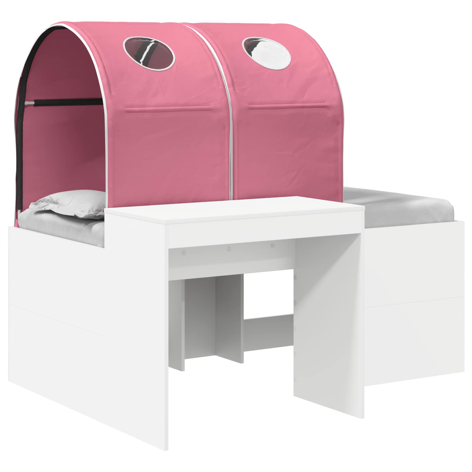 vidaXL Bed met Tunnel 4 pcs Artisian Eik en Lichtblauw Bewerkt hout