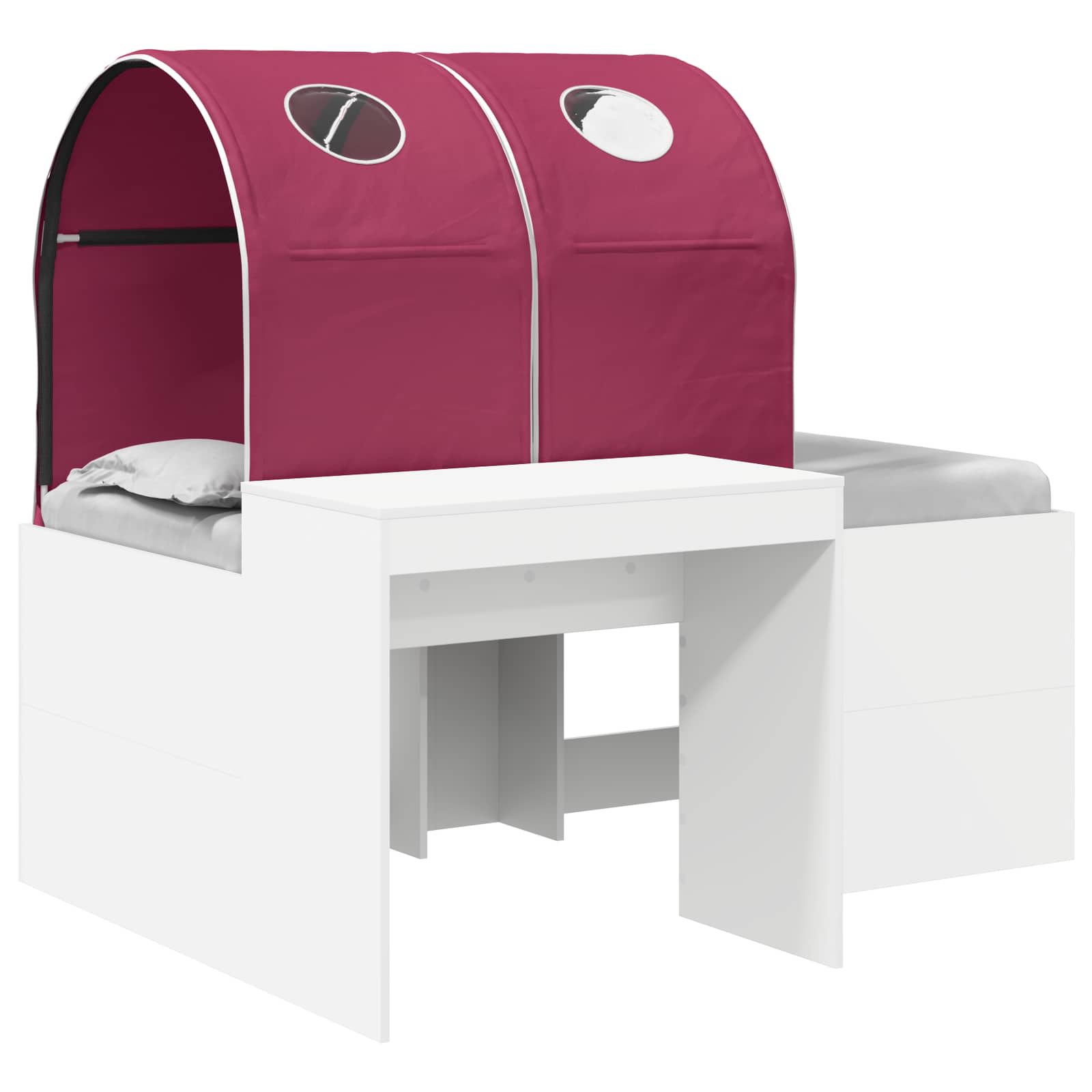 vidaXL Bed met Tunnel 4 pcs Artisian Eik en Lichtblauw Bewerkt hout
