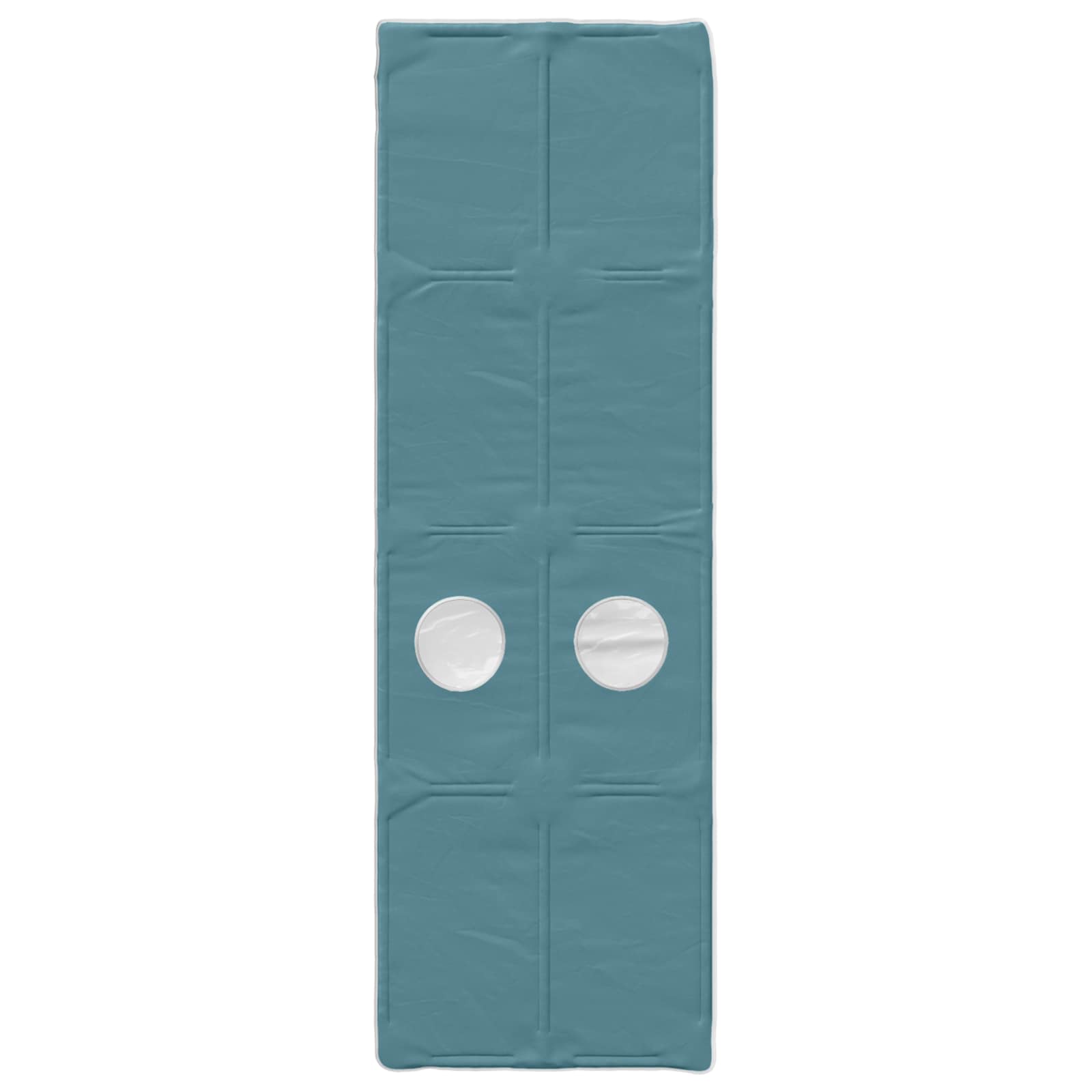 vidaXL Bedframe met tunnel 3 pcs Wit en Lichtblauw Bewerkt hout