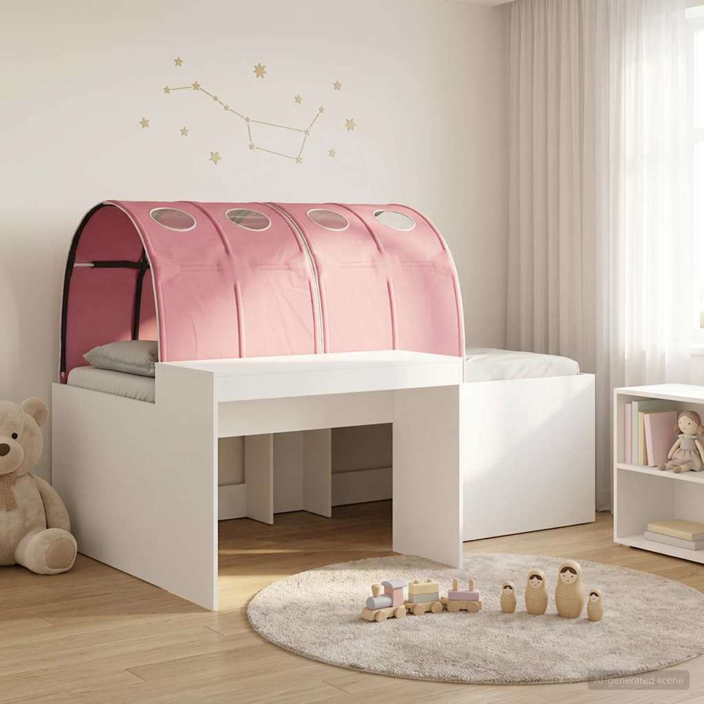 vidaXL Bed met Tunnel 4 pcs Artisian Eik en Lichtblauw Bewerkt hout