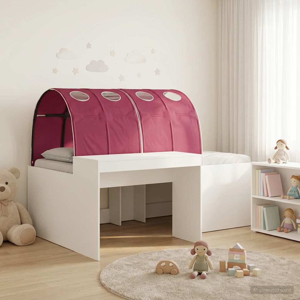vidaXL Bed met Tunnel 4 pcs Artisian Eik en Lichtblauw Bewerkt hout