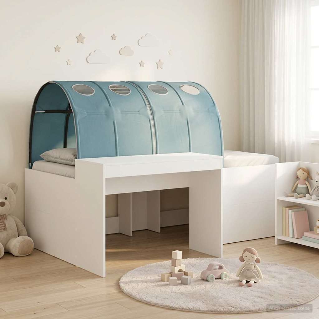 vidaXL Bed met Tunnel 4 pcs Artisian Eik en Rood Bewerkt hout