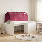vidaXL Bed met Tunnel 4 pcs Artisian Eik en Rood Bewerkt hout