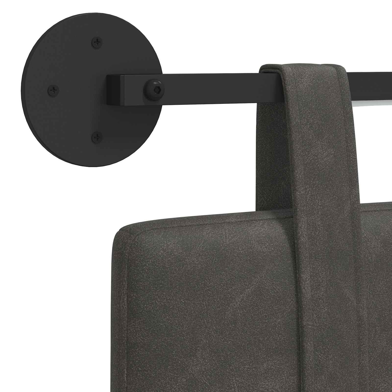 vidaXL Hangend Hoofdeinde Glanzend Bruin 100 x 55 x 5 cm Antiek PU