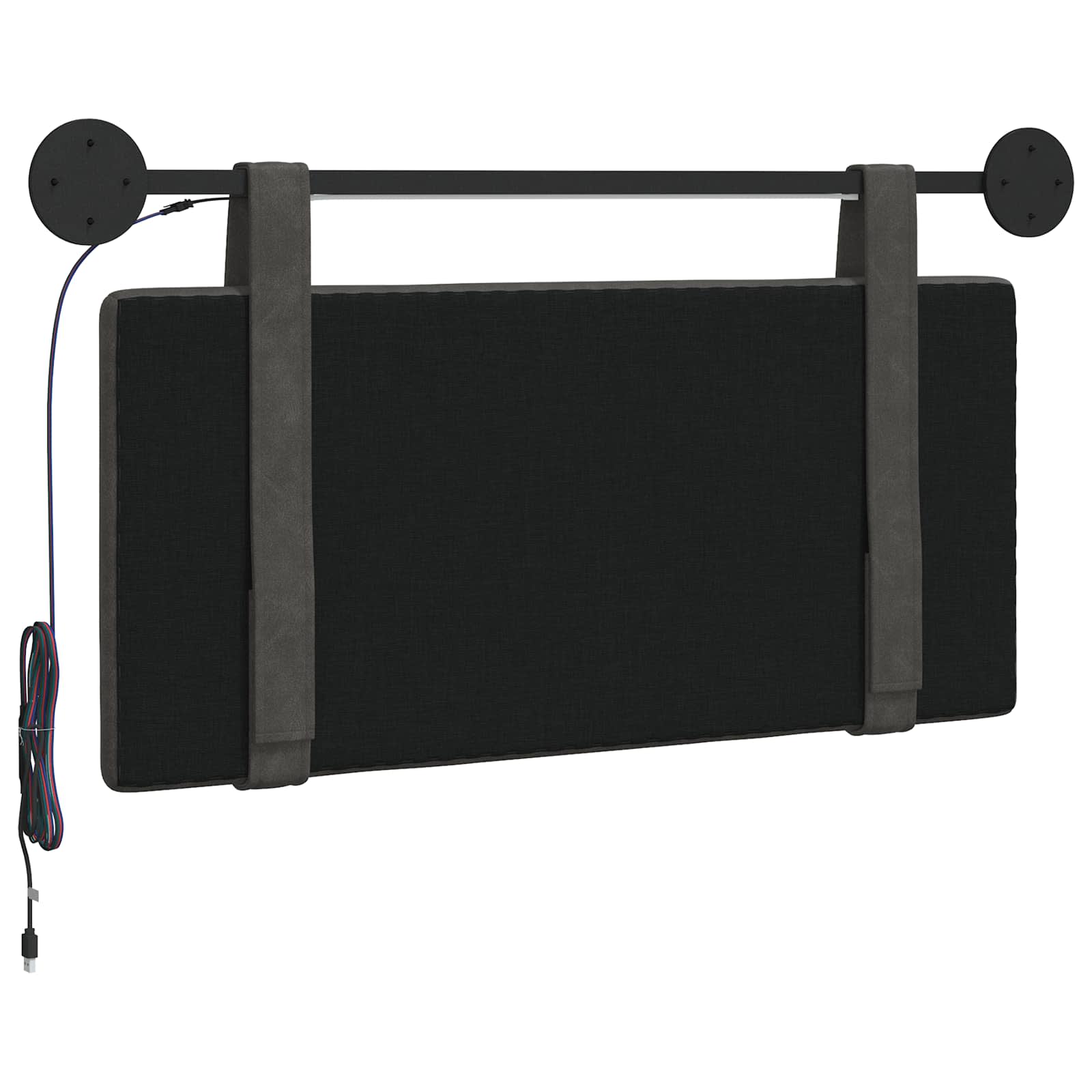 vidaXL Hangend Hoofdeinde Glanzend Bruin 100 x 55 x 5 cm Antiek PU