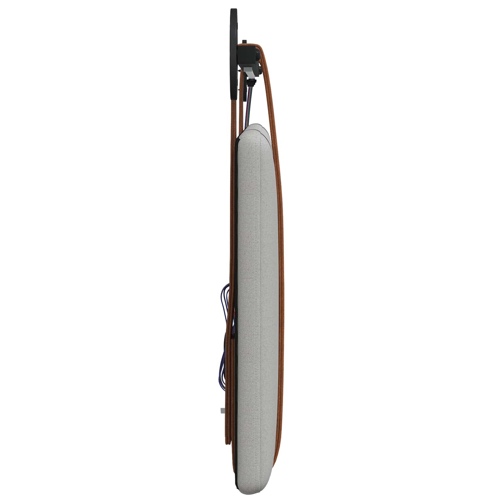 vidaXL Hangend Hoofdeinde Effen Wolkengrijs 80 x 40 cm Bewerkt hout