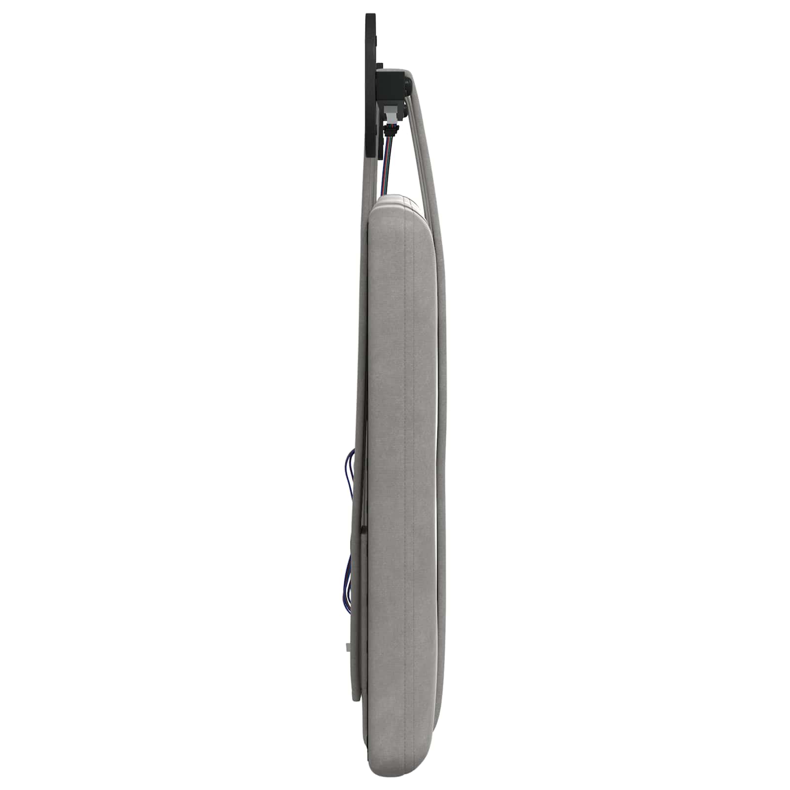 vidaXL Hangend Hoofdeinde Lichtgrijs 90 x 55 x 5 cm Fluweel