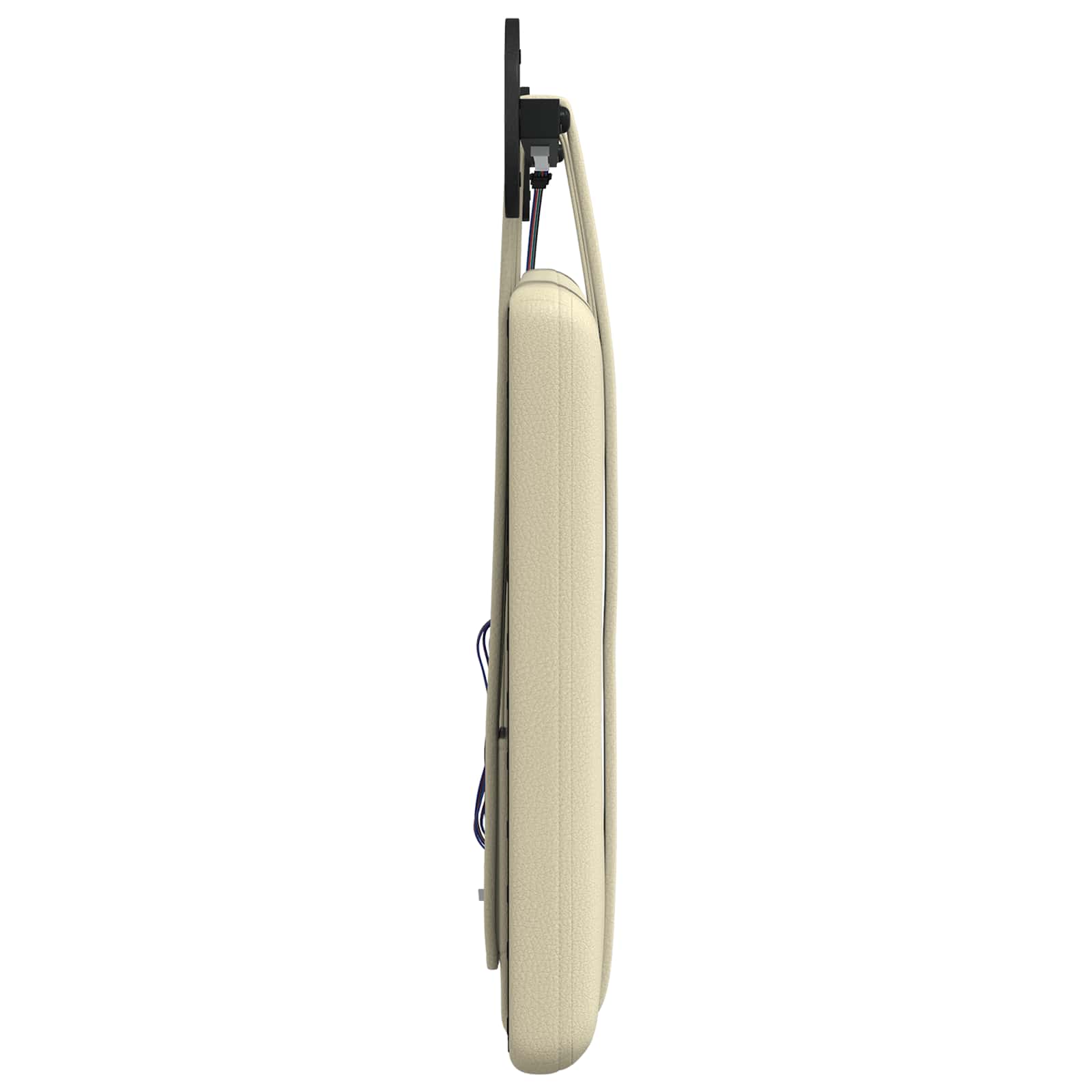 vidaXL Hangend Hoofdeinde Wandgemonteerd Crème 80 cm Nep Leer