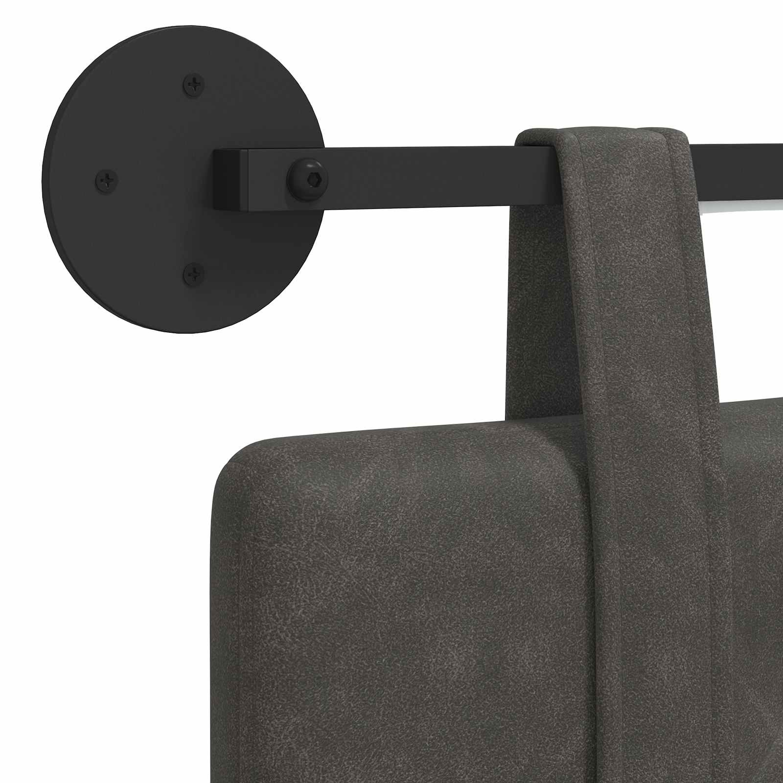 vidaXL Hangend Hoofdeinde Wandgemonteerd Bruin 80 cm Antiek PU