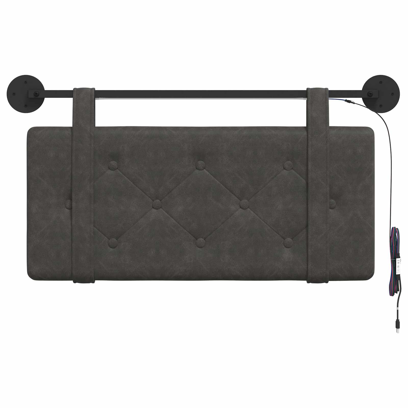 vidaXL Hangend Hoofdeinde Wandgemonteerd Bruin 80 cm Antiek PU