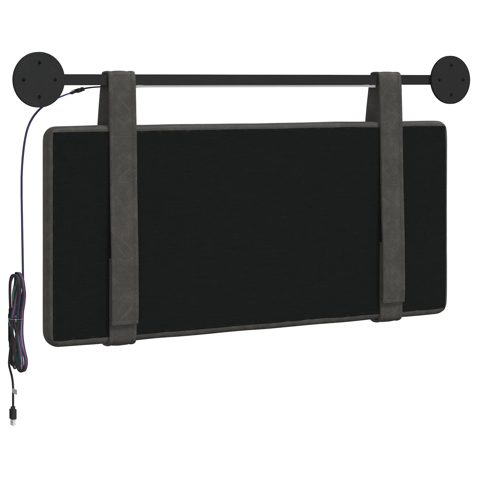 vidaXL Hangend Hoofdeinde Wandgemonteerd Bruin 80 cm Antiek PU