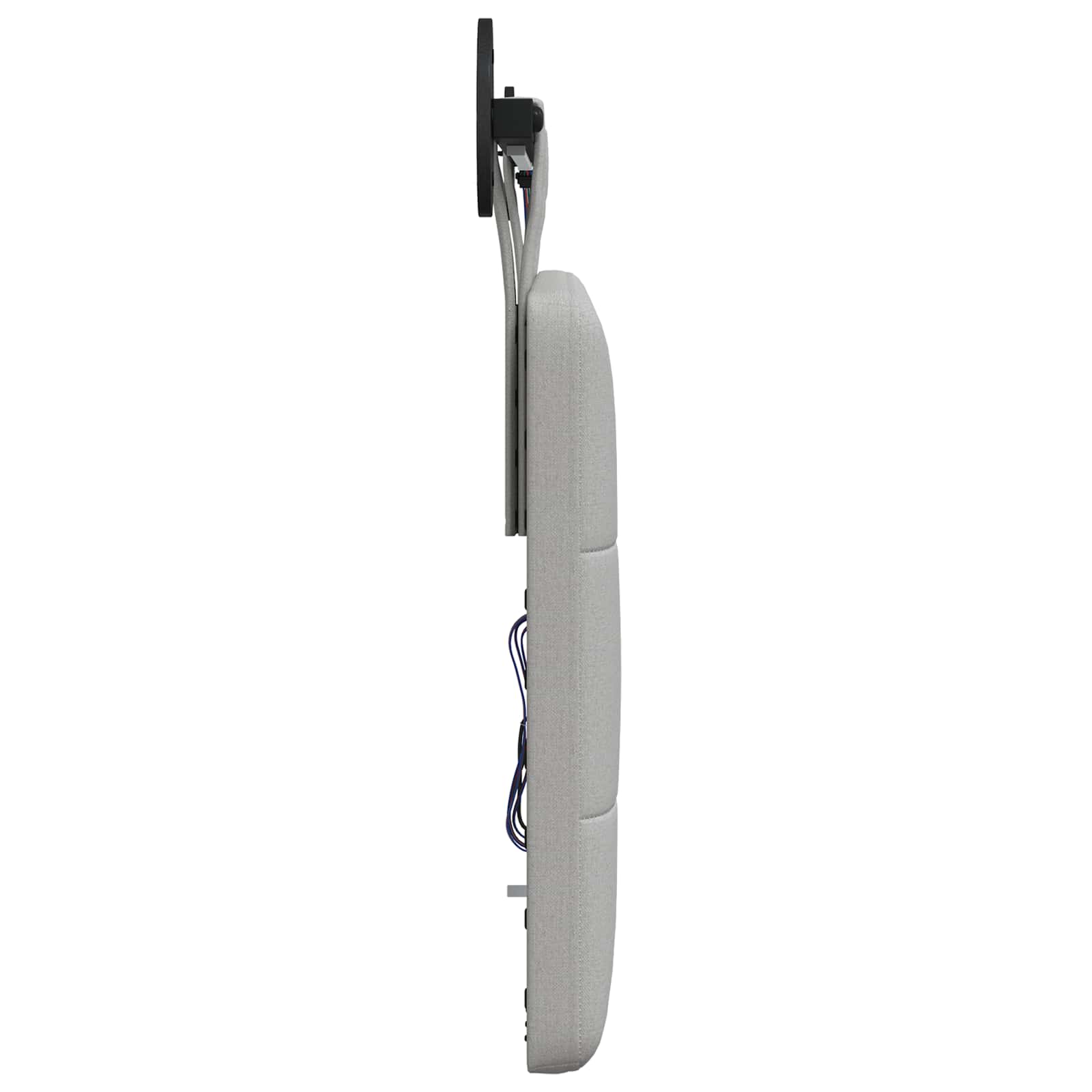 vidaXL Hangend Hoofdeinde Wandgemonteerd Wolkengrijs 130 x 55 x 5 cm