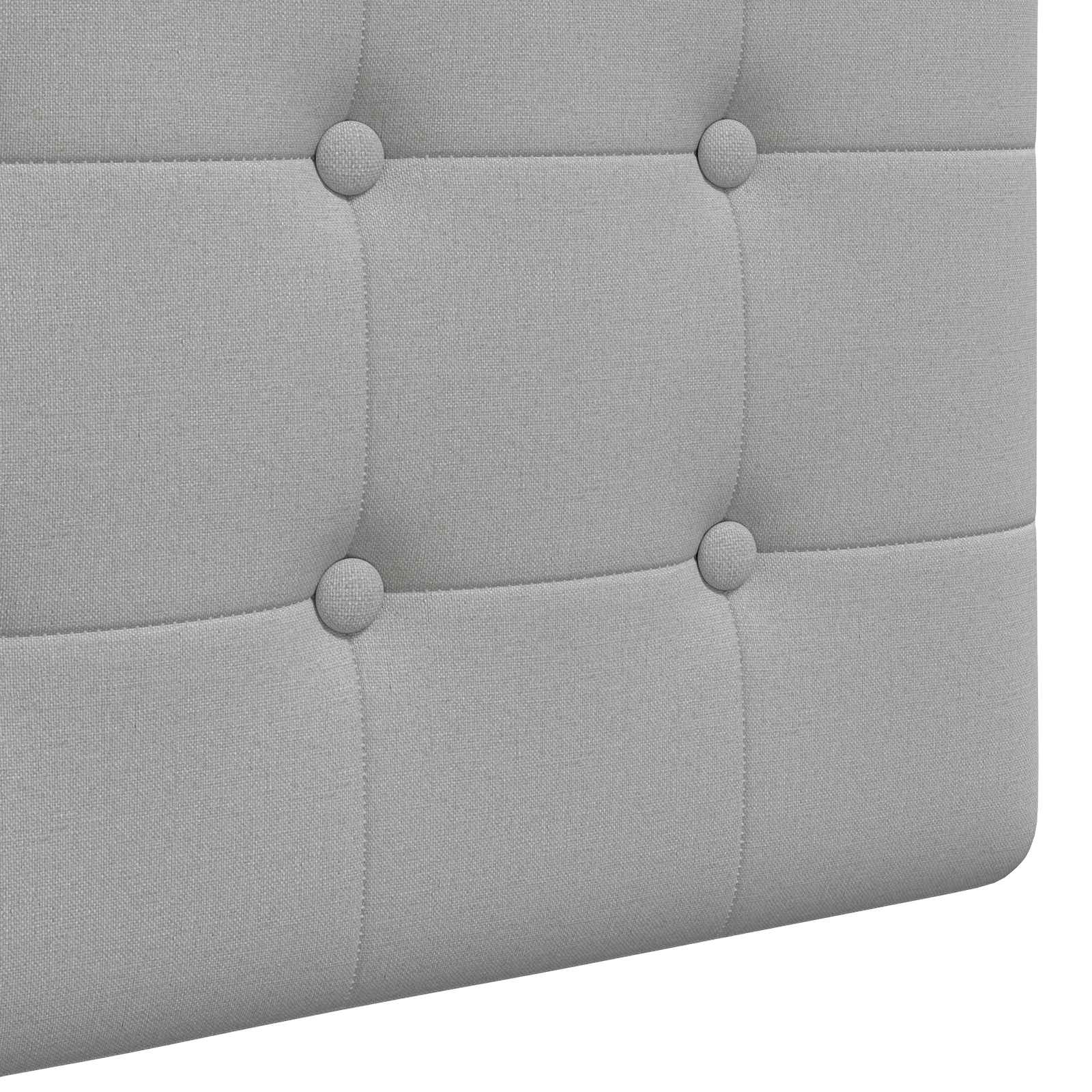 vidaXL Hangend Hoofdeinde Wandgemonteerd Wolkengrijs 130 x 55 x 5 cm
