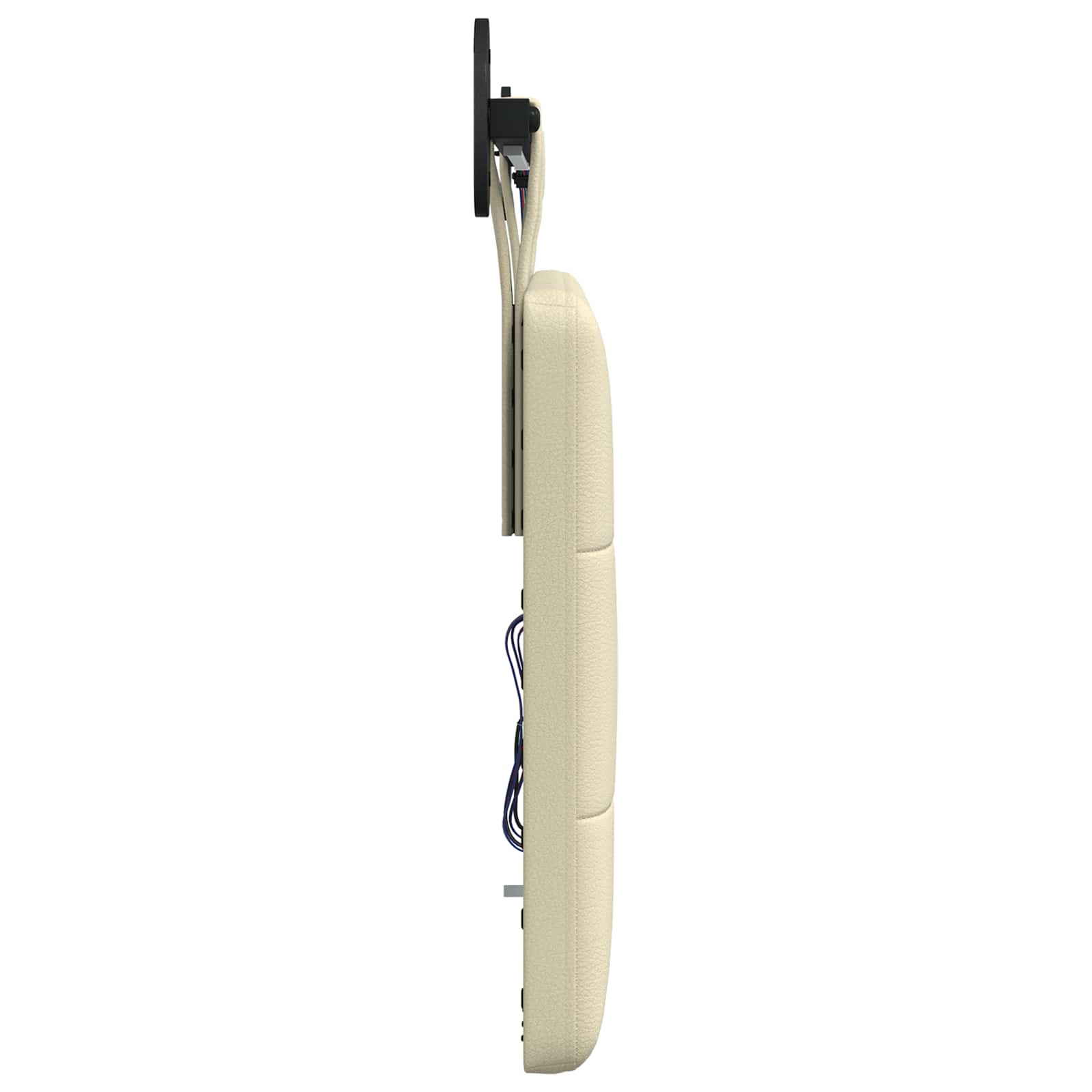 vidaXL Hangend Hoofdeinde Crème 100 x 55 x 5 cm Nep Leer