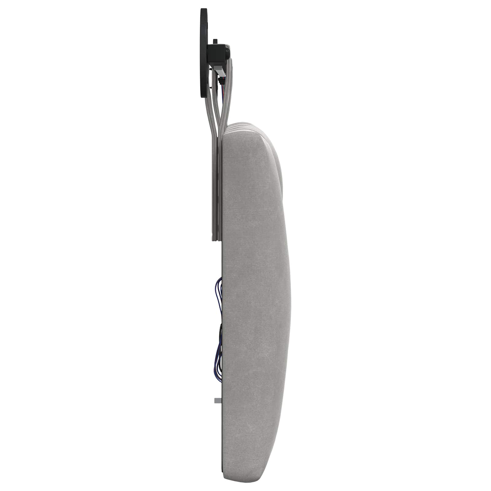 vidaXL Hangend Hoofdeinde Lichtgrijs 90 x 55 x 7 cm Fluweel