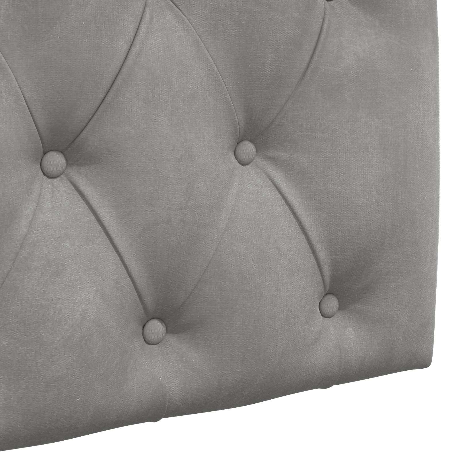 vidaXL Hangend Hoofdeinde Lichtgrijs 90 x 55 x 7 cm Fluweel
