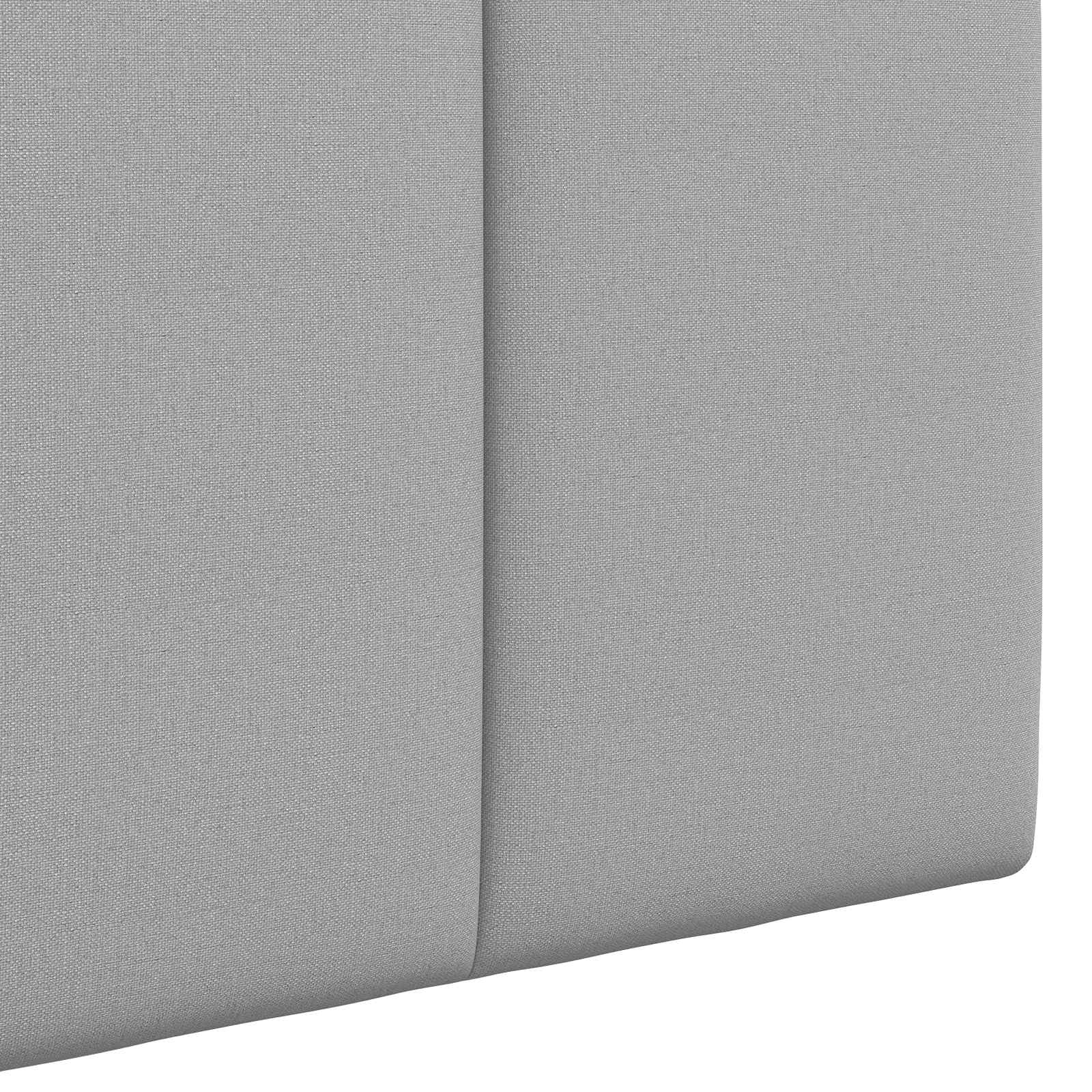 vidaXL Hangend Hoofdeinde Gestreept Wolkengrijs 90 x 55 x 5 cm Stof