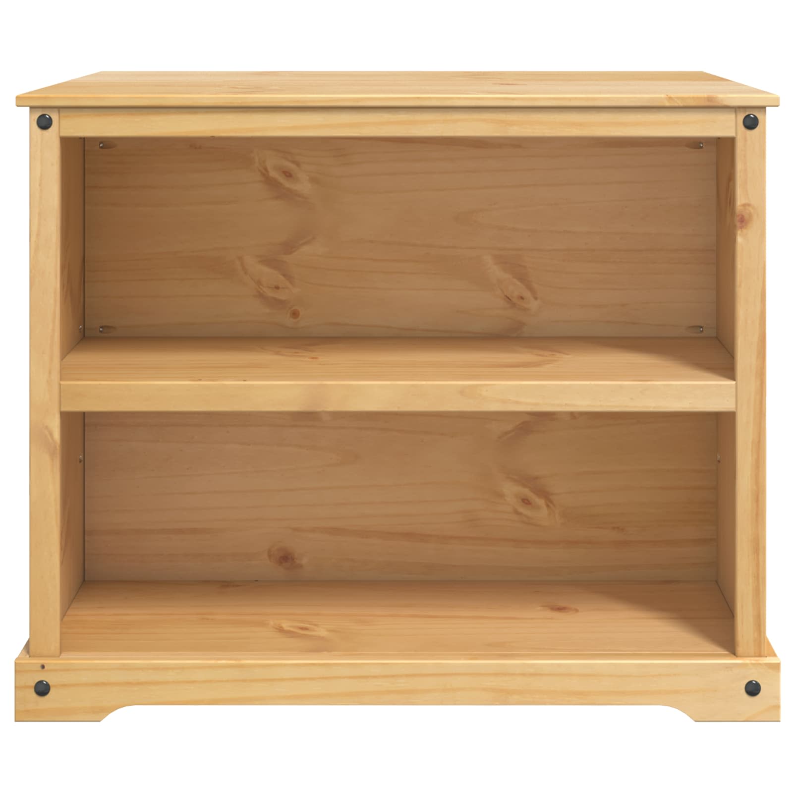 vidaXL Keuken Trolley met plank 2 pcs Honing Wax 112 x 77 x 91,5 cm
