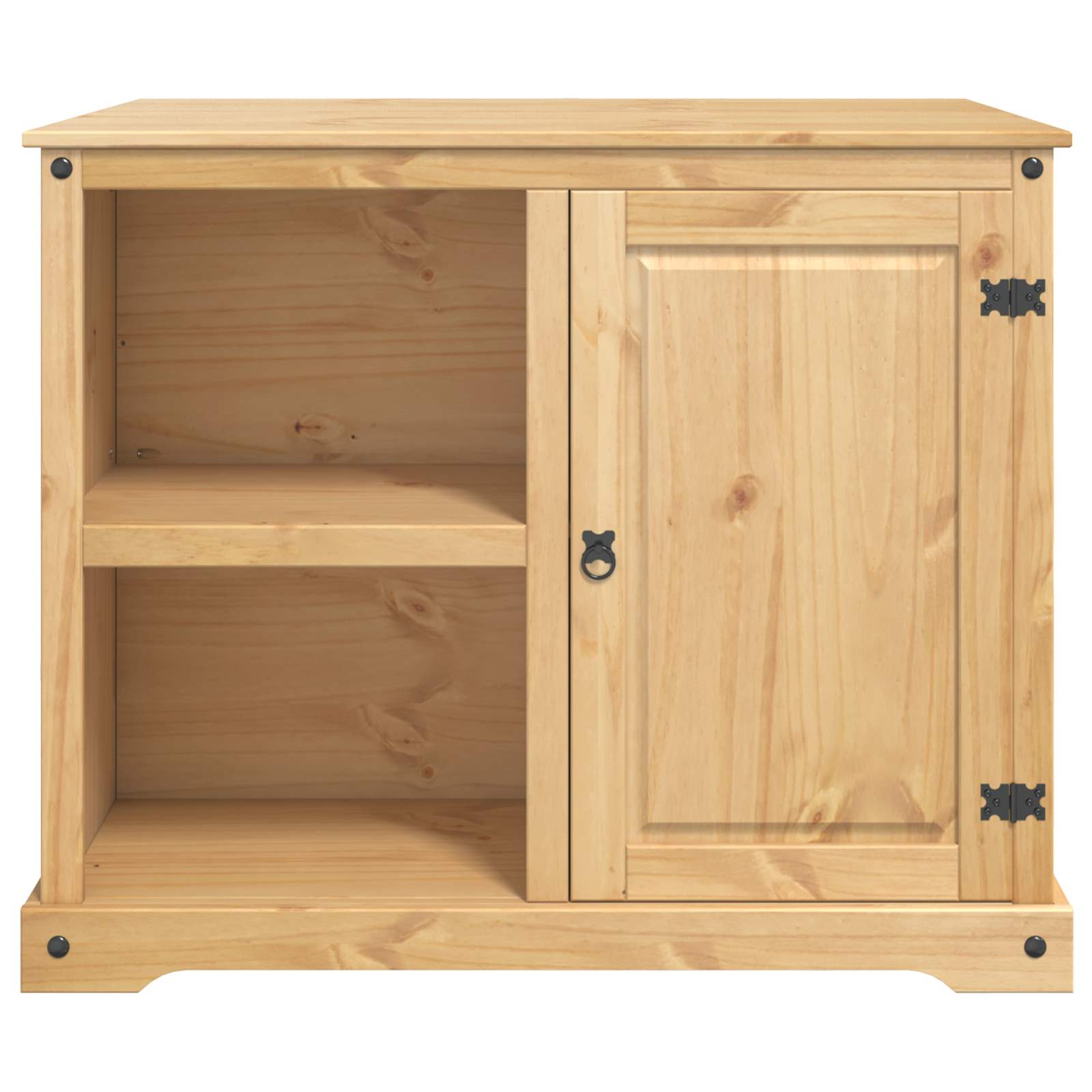 vidaXL Keuken Trolley met plank 2 pcs Honing Wax 112 x 77 x 91,5 cm